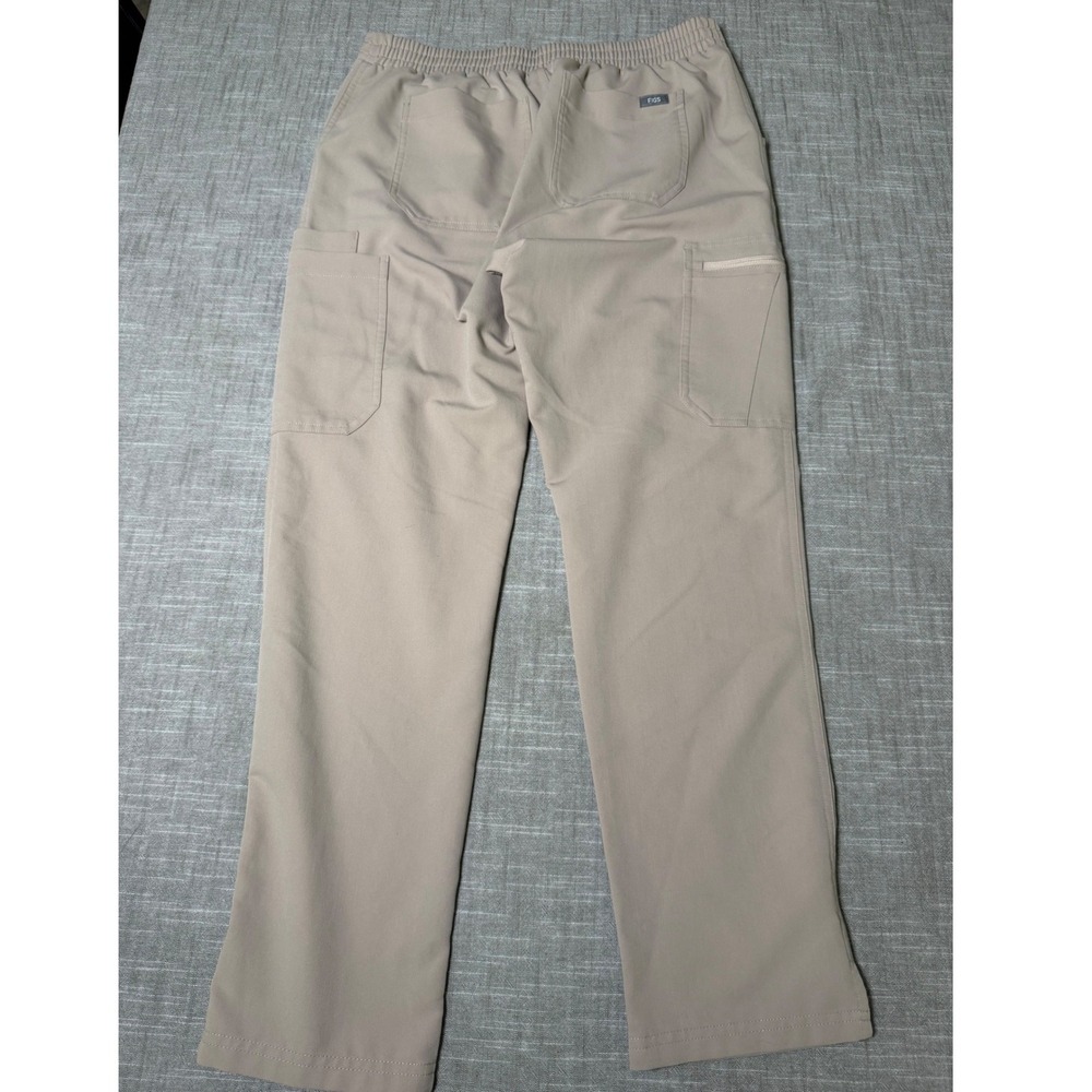 FIGS Casma Sleeveless Top & Livingston Pants Scrub Set Boulder Tan XS S/P - Picture 14 of 14